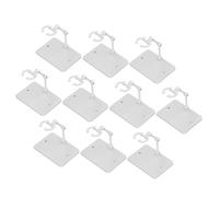 equlup Figura Modello Stand, 10 Pezzi di plastica ad Alta stabilità Figura Che Mostra Il Modello di Base del Modello di visualizzazione del Modello di archiviazione per 6 Pollici per 6 (Bianco)