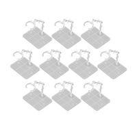 equlup Figura Modello Stand, 10 Pezzi di plastica ad Alta stabilità Figura Che Mostra Il Modello di Base del Modello di visualizzazione del Modello di archiviazione per 6 Pollici per 6 (Trasparente)