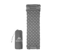 equlup Matro permanenti all'aperto, materasso di terra a prova di umidità da 50 mm materasso per inflazione con borsa per il campeggio in zaino in spalla da trekking (Grigio)