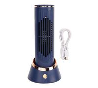 equlup Mini torre senza lama, 5V 2A Tipo C 4000MAH 3 Velocità Veli silenziosa Vel Torre Torna in piedi Macchina per la camera da letto del dormitorio per ufficio