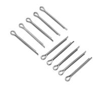 equlup Perno di Bloccaggio a Coppiglia, 10 Pezzi 5mm X 40mm Perni di Bloccaggio per Pastiglie Freno a Disco per Bici Set di Perni di Bloccaggio a Coppiglia Divisa in Acciaio Inossidabile