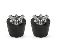 equlup Pool Winterizing Plug, 2PCS Rubber Winter Expansion Plugs with Stainless Steel Screw for Swimming Pool Pipework Winter Fittings (32mm)