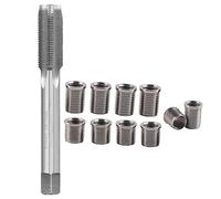 equlup Strumento di riparazione del filo della candela M12x1.0 Rubinetto filettato con 10 pezzi M10x1.0 Tubo filettato Candele per moto Accessori auto Kit hardware