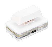equlup Tastiera a pulsanti singoli, programmabile per l'utente programmabile USB OSU KeyPad RGB Switch Red Interruttore Red Tipo C Tasto di scelta rapida personalizzata per il gioco (Bianco)