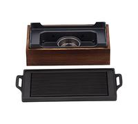 equlup Teglia da forno per barbecue, 31,7x15x9,2 cm/12,5x5,9x3,6 pollici, piastra per barbecue senza fumo, antiaderente, padella per grigliate multifunzione, piano cottura da tavolo per