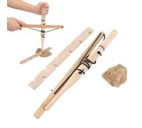 equlup Wood Drilling Fire Making Tool, Survival Emergency Ignitor Fire Starter Kit for Outdoor Camping Emergency Survival Hiking Backpacking