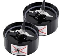 Equust Confezione da 2 pezzi di ricambio per frullatore a lama incrociata, funzionano con frullatori Magic Bullet da 250 W, serie MB1001, nero