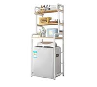 Eqvexd Mobiletto da Bagno Salvaspazio,Ripiano Superiore for Lavatrice con 3 Ripiani,Mensola da Bagno Multifunzione,Regolabile,Salvaspazio,Facilità di Montaggio(3 partitions (pulsator))
