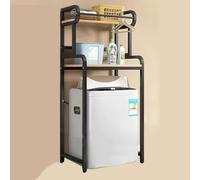 Eqvexd Over The Washing Machine Rack,Washing Machine Top Shelf Multi-Functional Floor Storage Organizer,for Balcony Laundry Room Shelving Unit Easy Assembly(Flap)