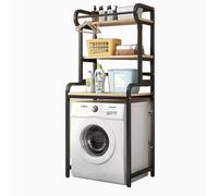Eqvexd Sopra il ripiano della lavatrice, portalavatrice salvaspazio for bagno, multifunzione, regolabile, facile da montare, con asta for appendere(3 partitions (roller))