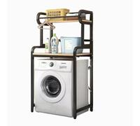 Eqvexd Sopra il ripiano della lavatrice, portalavatrice salvaspazio for bagno, multifunzione, regolabile, facile da montare, con asta for appendere(2 partitions (roller))