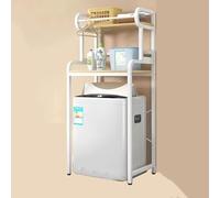 Eqvexd Sopra il ripiano della lavatrice, scaffale for lavatrice sopra il WC, multifunzionale, regolabile, adatto a varie lavatrici(2 partitions (pulsator))