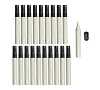EQWQSIXD 10 penne vuote per lavagna bianca, punta tonda, colore grigio
