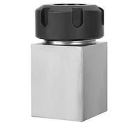 ER - 25 Square Collet Chuck Block Holder 3900-5123 | Tool Steel Hardened for CNC Lathe/Engraving Machine | Through Hole for Long Parts Machining | High Accuracy Collet Block