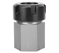 ER-32 Collet Block, Porta Mandrino a Codolo Quadrato per Tornio CNC, con Foro Passante, in Acciaio Temprato, per Macchine da Incisione e Fresatura
