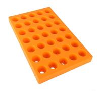 ER - Contenitore per pinze per utensili CNC, 60 scomparti per ER25/ER32, impilabile, in robusto materiale PP, arancione, per una corretta conservazione secondo gli standard 5S (ER32)