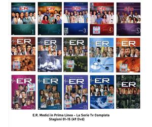 ER E.R. Medici in Prima Linea - La Serie Completa Stagioni 01-15 (49 Dvd)