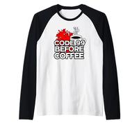ER Nurse Code 99 Before Coffee Medical Humor Maglia con Maniche Raglan