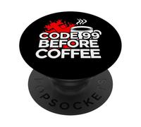 ER Nurse Code 99 Before Coffee Medical Humor PopSockets PopGrip Adesivo