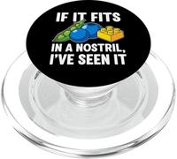 ER Nurse Humor If It Fits In A Nostril PopSockets PopGrip per MagSafe