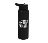ER Squad Heartbeat Stetoscopio Pride Stainless Steel Insulated Water Bottle