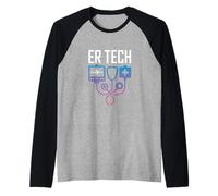 ER Tech - Stetoscopio Medico per Pronto Soccorso Maglia con Maniche Raglan