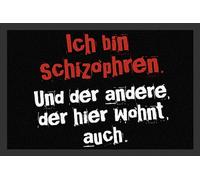 Er Wohnt Schwarz,aus Polypropylen und Rutschfeste - Ich Bin schizophren Zerbino e l' altro la capacità