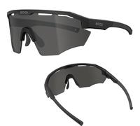 ER00 EAZYRUN - Occhiali da sole sportivi per ciclismo, unisex, per pickleball, corsa, baseball, softball, F25a Nero / Grigio, Small