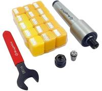 ER11 15 Pezzi Set di Colletti Gamma 1mm-1/8"Collet Live Revolving Center...