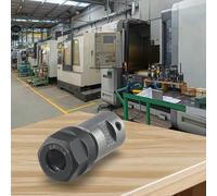 ER11 ER16 ER20 A albero motore mandrino prolunga asta portautensili CNC, adatto per vari strumenti con gambo dritto, design argento e nero (ER11A-6 mm)