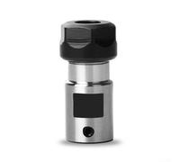 ER11 ER16 ER20 A albero motore mandrino prolunga asta portautensili CNC, adatto per vari strumenti con gambo dritto, design argento e nero (ER16A-10 mm)