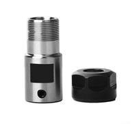 ER11 ER16 ER20 A albero motore mandrino prolunga asta portautensili CNC, adatto per vari strumenti con gambo dritto, design argento e nero (ER20A-10 mm)
