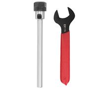 ER11 Straight Shank Adapter 100mm Tool Holder, 40Cr Carbon Steel Collet Chuck with Wrench for Lathe Machine Processing