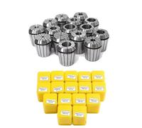 ER16-20PCS 1 Set Taper Chuck Flat Tail Type Rear Pull Thread Tools Holder Collet CNC Tool(MTA3-ER16)