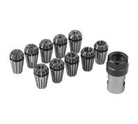 ER16 Molla Collet 10pcs con 8mm Albero Motore Asta di Estensione Supporto per Fresatrice CNC, Tornio, Incisione e Utensili di Lavorazione Ad Alta Velocità, Ca