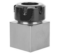 ER32 COLLET Square Chuck Block Block Block Strumento ad alta precisione Acciaio Accessori per macchine per incisione del tornio CNC Silver Nero 50mm Diametro esterno