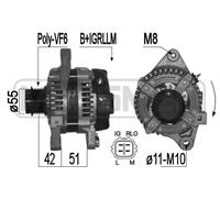 ERA Alternatore Generatore 100A 14V per Toyota Auris 1.6 1.8 2.0 209360A