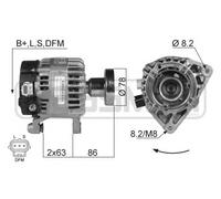 ERA Alternatore Generatore 90A 14V per Ford Fuoco Torneo 1.8 TDCI