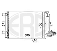 CONDENSATORE RADIATORE ARIA CONDIZIONATA CLIMA PER AUDI A3 VW GOLF SEAT 667003