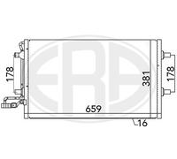 ERA 667027 Condensatore, Climatizzatore per VOLVO