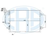 ERA 667216 Condensatore, Climatizzatore per AUDI,VW
