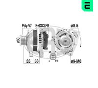 ERA Alternatore 130A 14V per HONDA CR-V III (RE) 209412A