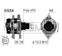 ERA Alternatore Generatore 100A 14V per Toyota Yaris 1.0 Vvt-I 210773A