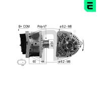 ERA Alternatore Generatore 110A 14V per Renault Clio III 1.2 16V 2.0 1.5 DCI