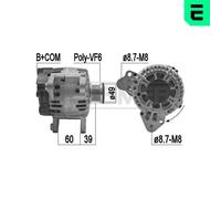 ERA Alternatore Generatore 110A 14V Per VW Polo 1.2 TSI 209218A