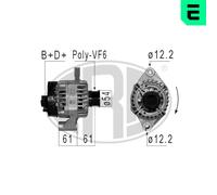 ERA Alternatore Generatore 120A 14V Per Alfa Romeo Giulietta 940