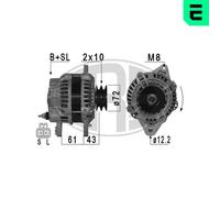 Era Alternatore Generatore 120A 14V Per Mitsubishi Pajero III 3.2 DI-D