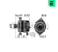 ERA Alternatore Generatore 120A 14V Per Opel Antara 2.0 CDTi 4x4 210937A