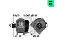 Era Alternatore Generatore 120A 14V Per VW Golf III 1.8 2.0 2.8 VR6 1.9