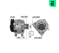 ERA Alternatore Generatore 150 A 14 V Per Peugeot 2008 I 1.2 THP 110/PureTech